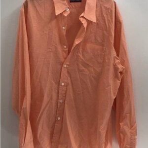 Ralph Lauren Purple Label orange Gingham dress shirt